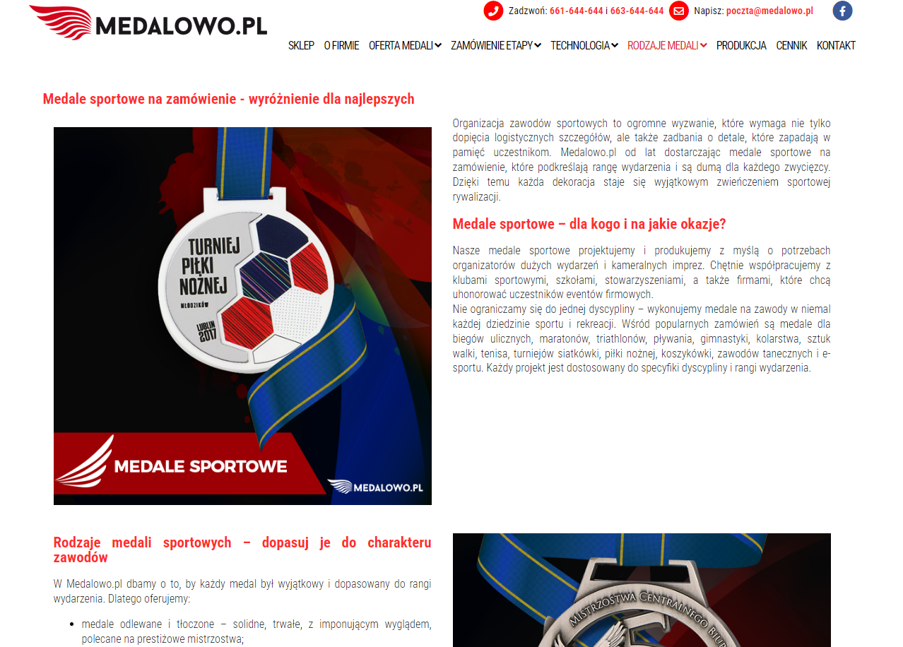 Medale sportowe dopasowane do dyscypliny i charakteru zawodów